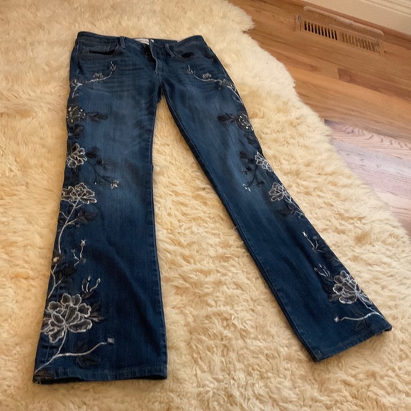 Driftwood Kelly dark jeans with metallic embroidery - Picture 1 of 6